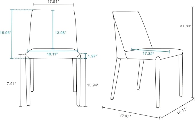 Manhattan Comfort Paris 8-Piece Leather Dining Chair and Armchair Set, Upholstered in Luxurious Saddle Material, Metal Frame, Ideal for Industrial and Coastal Homes, No Assembly, Grey