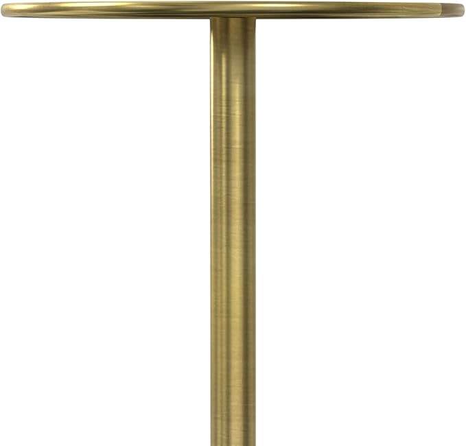 SIMPLIHOME Melene Modern Contemporary 12 inch Wide Metal Side Table in Gold/Grey for The Living Room and Bedroom