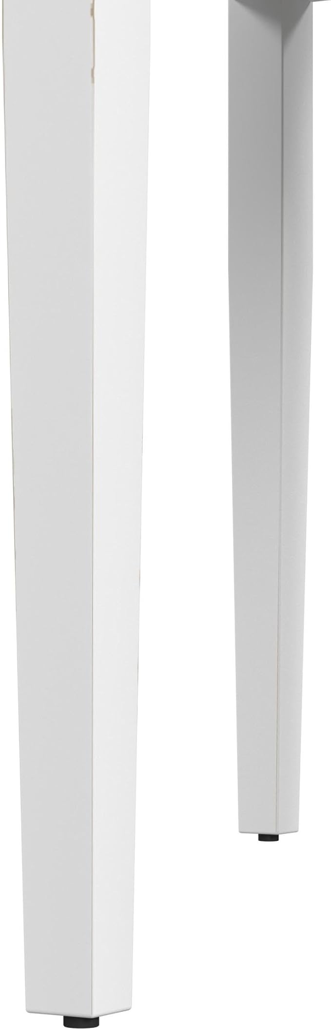 Hillsdale Furniture Clarion, Gray Wood Top/Sea White Base Desk/Table, Distressed