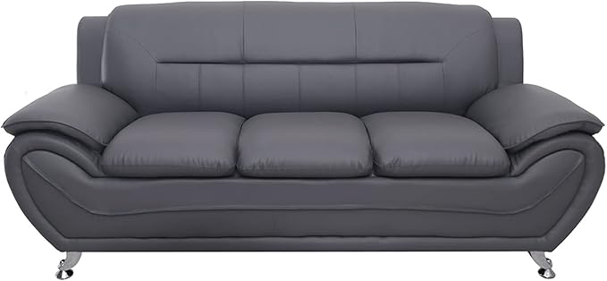 Container Furniture Direct Michael Sofa and Chair Set, Gray