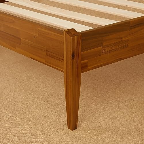 Dinkee Basic Bed Frame Without headboard - Caramel -Full