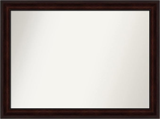 Amanti Art Silver Bathroom Mirror for Over Sink, 31x42 Classic Honey Silver Rectangle Vanity Mirror, X-Large Casual Frame, Hangs Horizonally and Vertically, Bathroom Wall Decor, Non-Beveled Edge