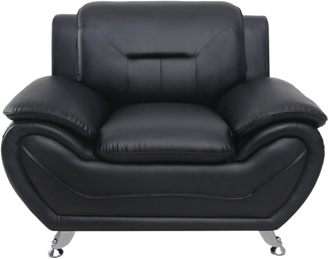 Container Furniture Direct Michael Sofa and Chair Set Black