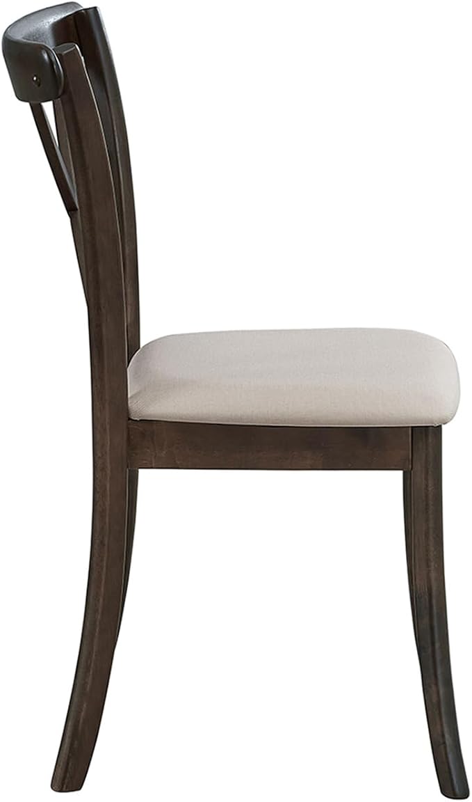 Wooden Dining Chairs Set of 2, Kitchen Chairs Upholstered Dining Chair, Farmhouse Dining Chairs for Dining Table, Max Load 300 Lbs,Brown