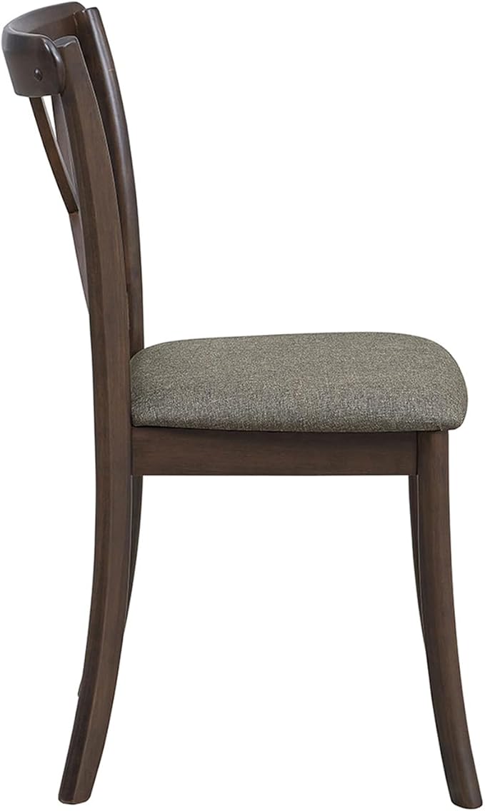 Wooden Dining Chairs Set of 2, Kitchen Chairs Upholstered Dining Chair, Farmhouse Dining Chairs for Dining Table, Max Load 300 Lbs,Dark Brown