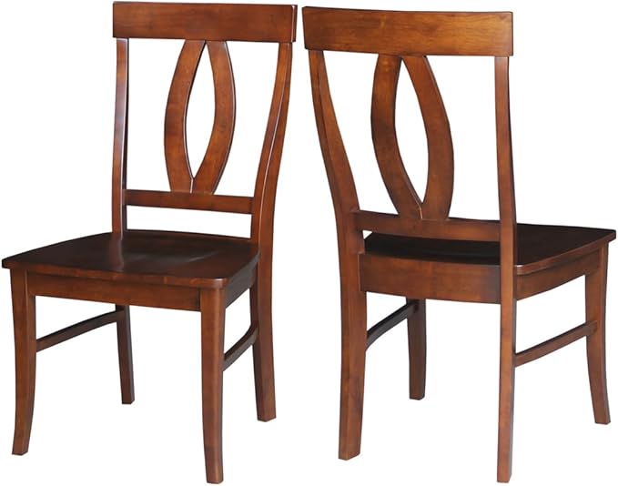 International Concepts Cosmo Verona Chairs, Set of 2, Espresso