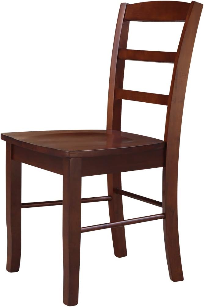 International Concepts Madrid Ladder Back Chair, Espresso