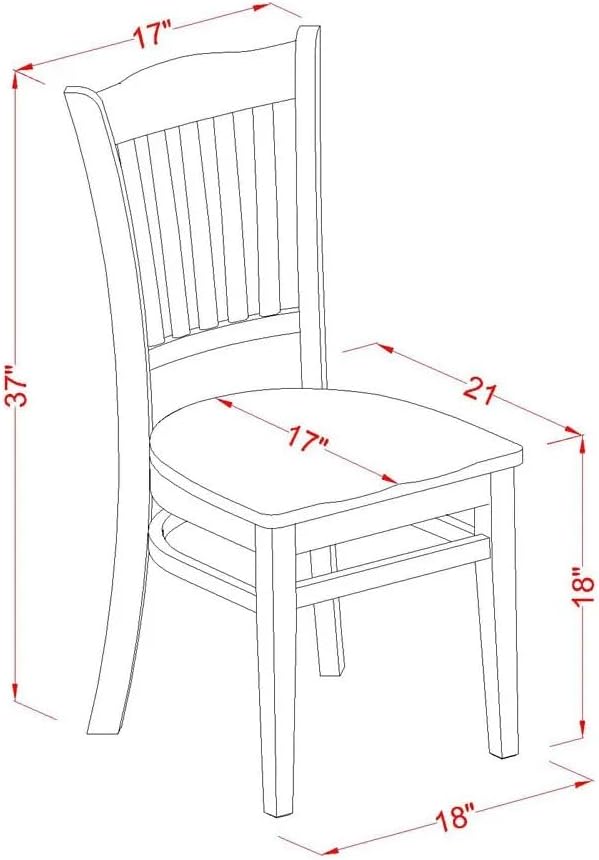 East West Furniture AMGR3-LWH-W 3 Piece Dinette Set for Small Spaces Contains a Round Kitchen Table with Pedestal and 2 Dining Room Chairs, 36x36 Inch, Linen White