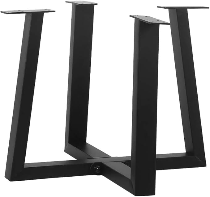 Metal Round End Table Legs,16 x 18 Inch Black Coffee Table Base Only,Iron Dining Table Base Furniture Legs