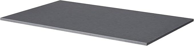 Kaboon Universal Tabletop 55"x23.62", Solid One-Piece Melamine Table Top, Double Desk L-Desk DIY, Home and Office Countertop, Fabric Blue