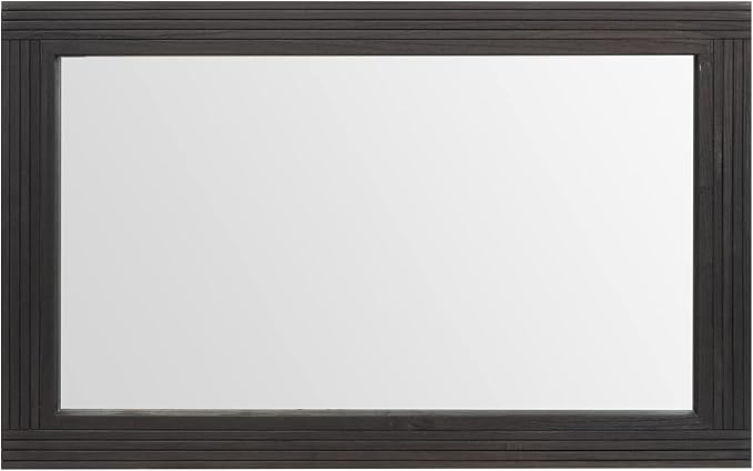 YOSHOOT Hand-Made Wooden Spliced Wall Mirror for Bathroom, Rustic Farmhouse Vanity Mirror, Décor Wall Art, Solid Wood Frame, Vertical or Horizontal Hanging