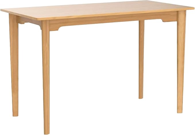 Maydear 47" Bamboo Writing Desk Multipurpose Table, Modern Simple Computer Desk Dining Table for Bedroom, Living Room, Home and Office, Kitchen