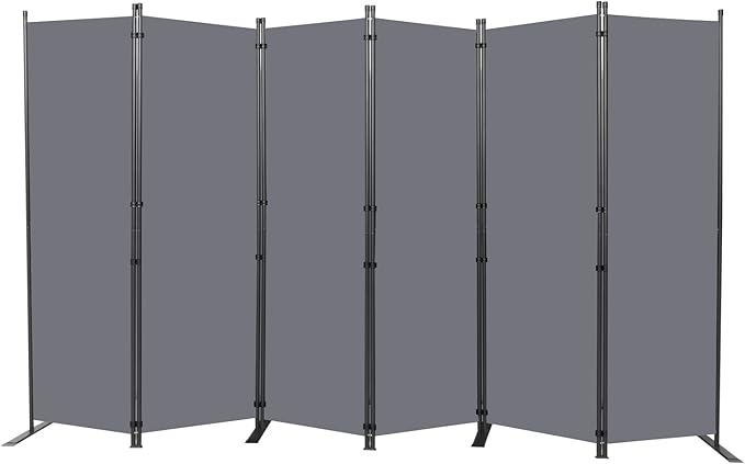 Room Divider 6FT Portable Room Dividers and Folding Privacy Screens, 132'' W Fabric Divider for Room Separation, 6 Panel Partition Room Dividers Freestanding Wall Divider Screen for Dorm Studio Office