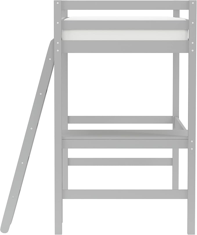 Hillsdale Furniture Caspian Twin Loft Bed, Gray