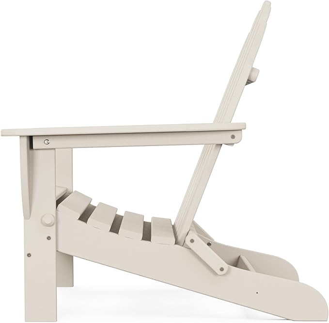 POLYWOOD AD5030SA Classic Folding Adirondack, Sand, 35.00" x 29" x 35.00"
