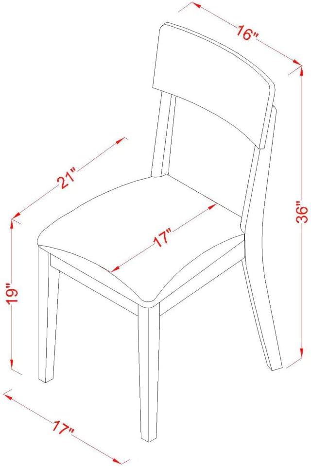 East West Furniture VAAD7-LWH-LC 7 Piece Dinette Set Consist of an Oval Dining Room Table with Butterfly Leaf and 6 Faux Leather Upholstered Dining Chairs, 40x76 Inch, Linen White