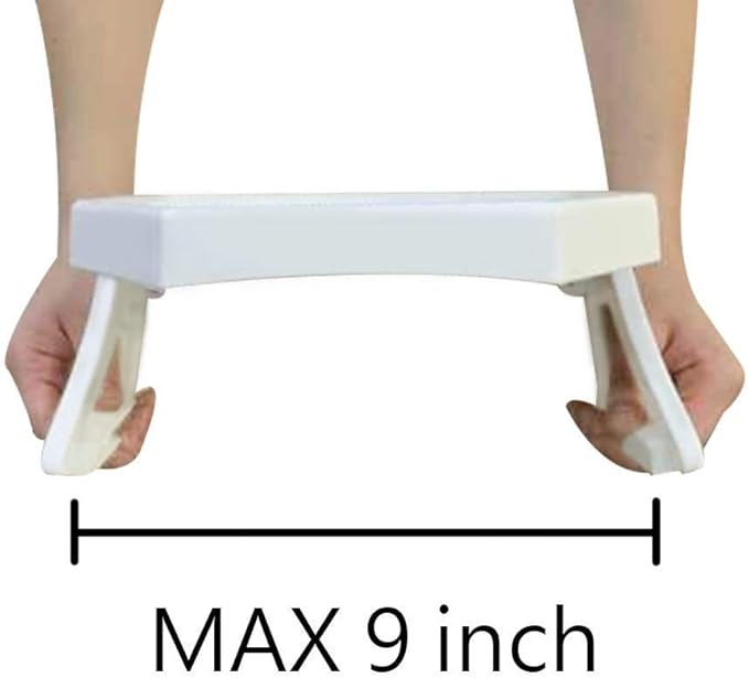 Sofa Armrest Clip Table – No-Slip Couch Tray for Drinks, Snacks, Remote – Adjustable Armchair Table for Living Room, Bedroom, Dorm – Fits Most Armrests (White)
