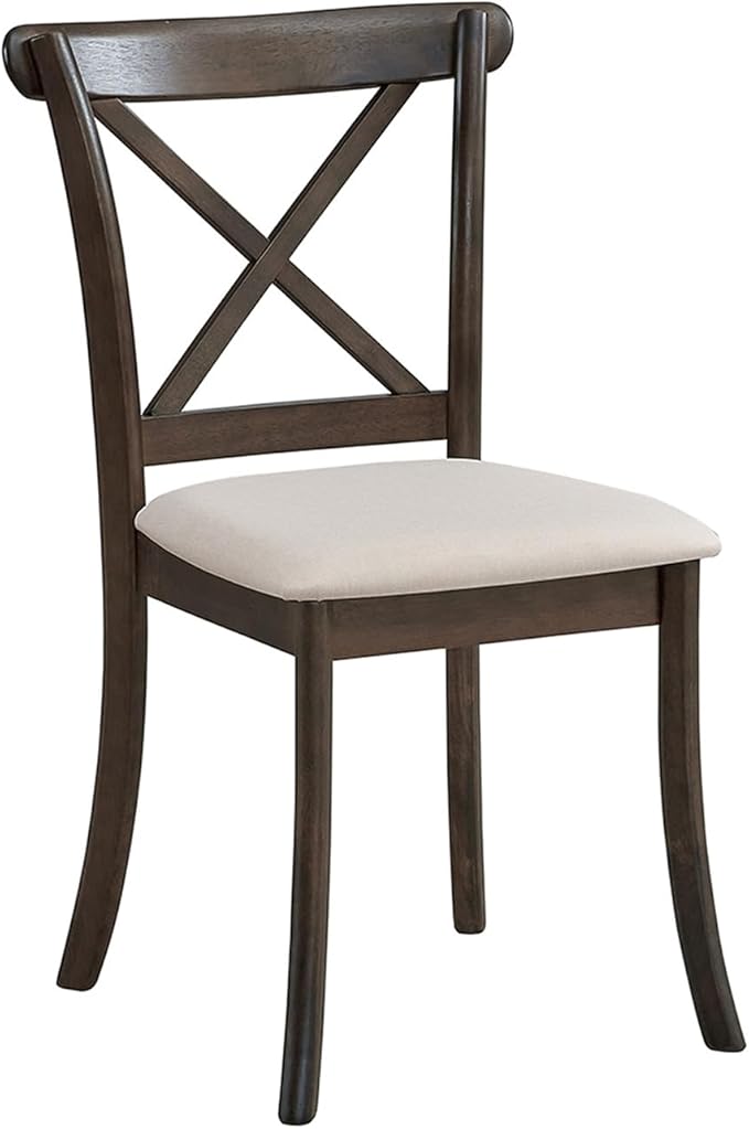 Wooden Dining Chairs Set of 2, Kitchen Chairs Upholstered Dining Chair, Farmhouse Dining Chairs for Dining Table, Max Load 300 Lbs,Brown