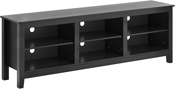 Panana TV Stand, Moden 6 Cubby TV Stand for 75 inch TV, Farmhouse Television Stands Entertainment Center Media Stand with Storage TV Table Stand for Living Room