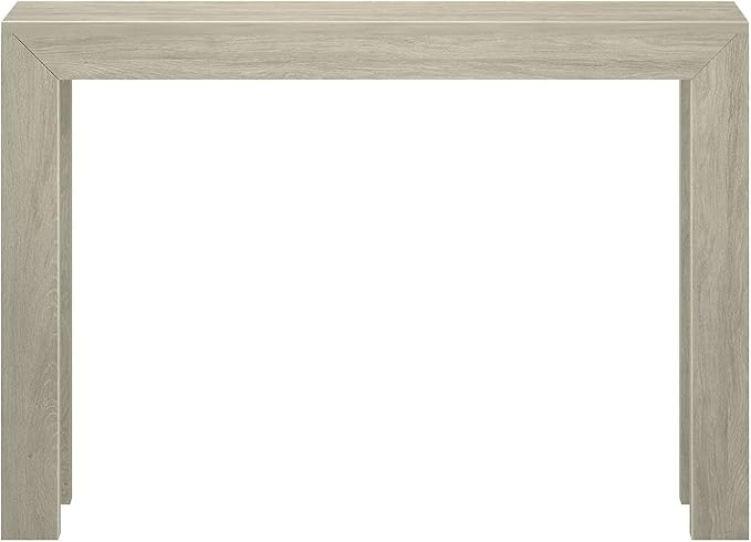 Plank+Beam Modern Solid Wood Console Table, 46.25 Inch, Sofa Table, Narrow Entryway Table for Hallway, Behind The Couch, Living Room, Foyer, Easy Assembly, Seashell