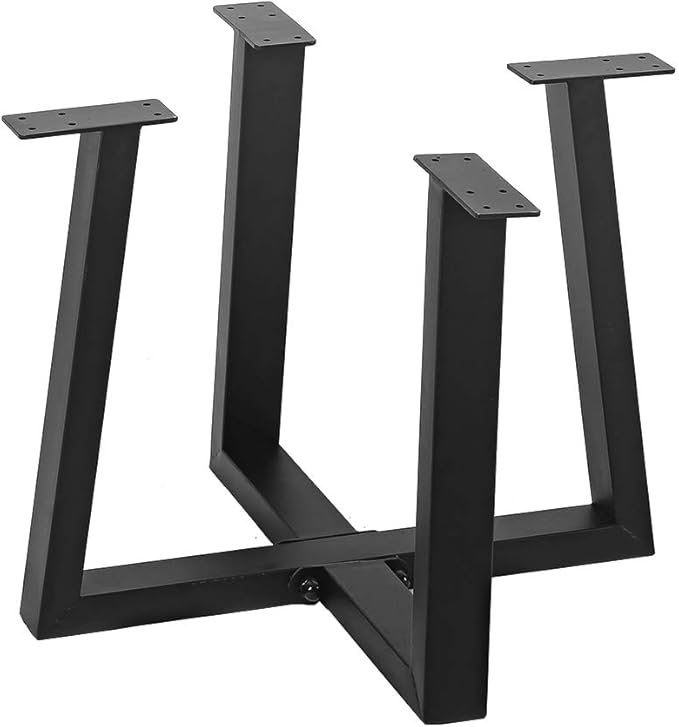 Metal Round End Table Legs,16 x 18 Inch Black Coffee Table Base Only,Iron Dining Table Base Furniture Legs