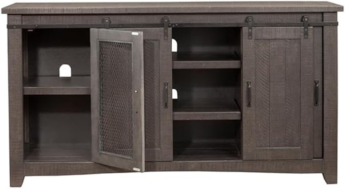 Martin Svensson Home Sierra 65" Solid Wood TV Stand, Grey