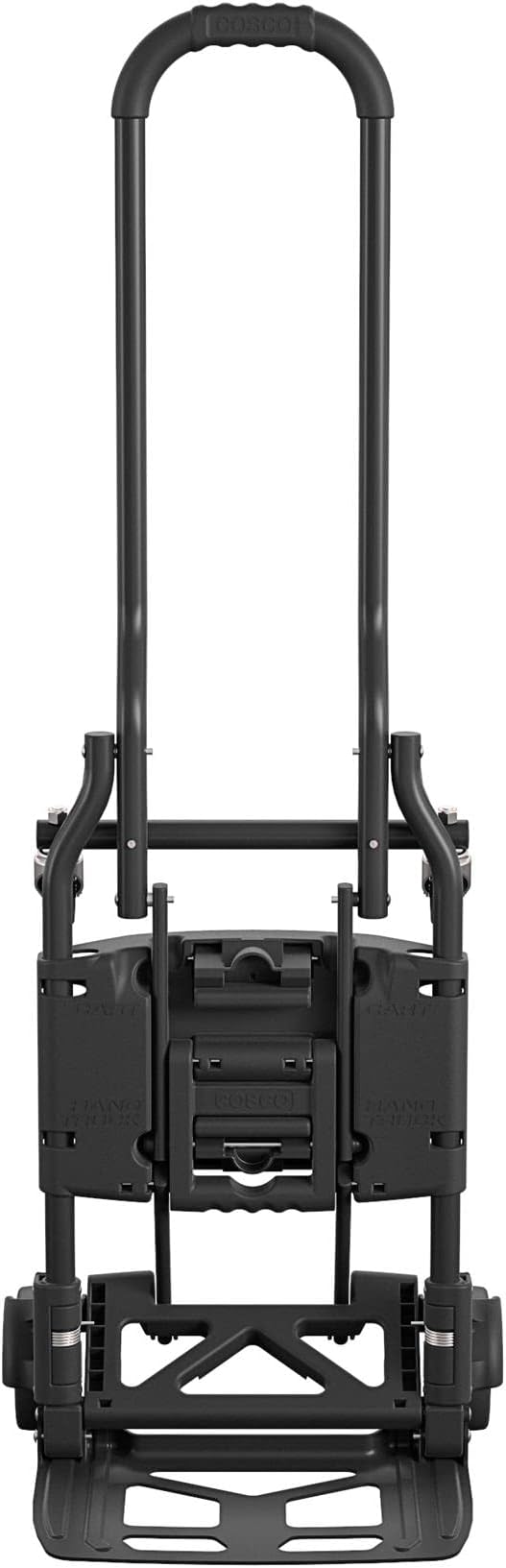 Cosco Shifter Folding Hand Truck/Cart - Heavy Duty Steel Frame, 300lbs Capacity, Black