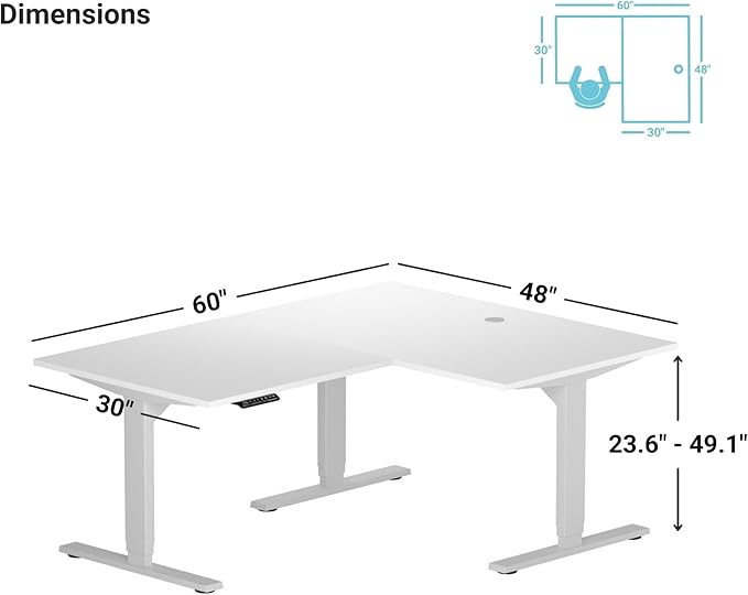 Standing Desk: FLT-05, DT-3030-EO, DT-4830-EO, DA-10-Black