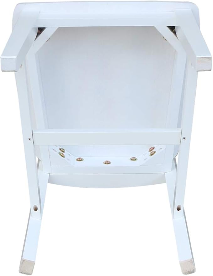 International Concepts Set of Two San Remo Splatback Dining Chairs, White