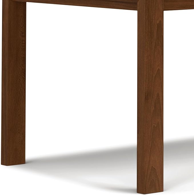 SIMPLIHOME Wilson Dining Table, Solid Wood Walnut Veneer, 60 x 36 inches, Transitional-Style Rectangular Kitchen Table for up to 6 People