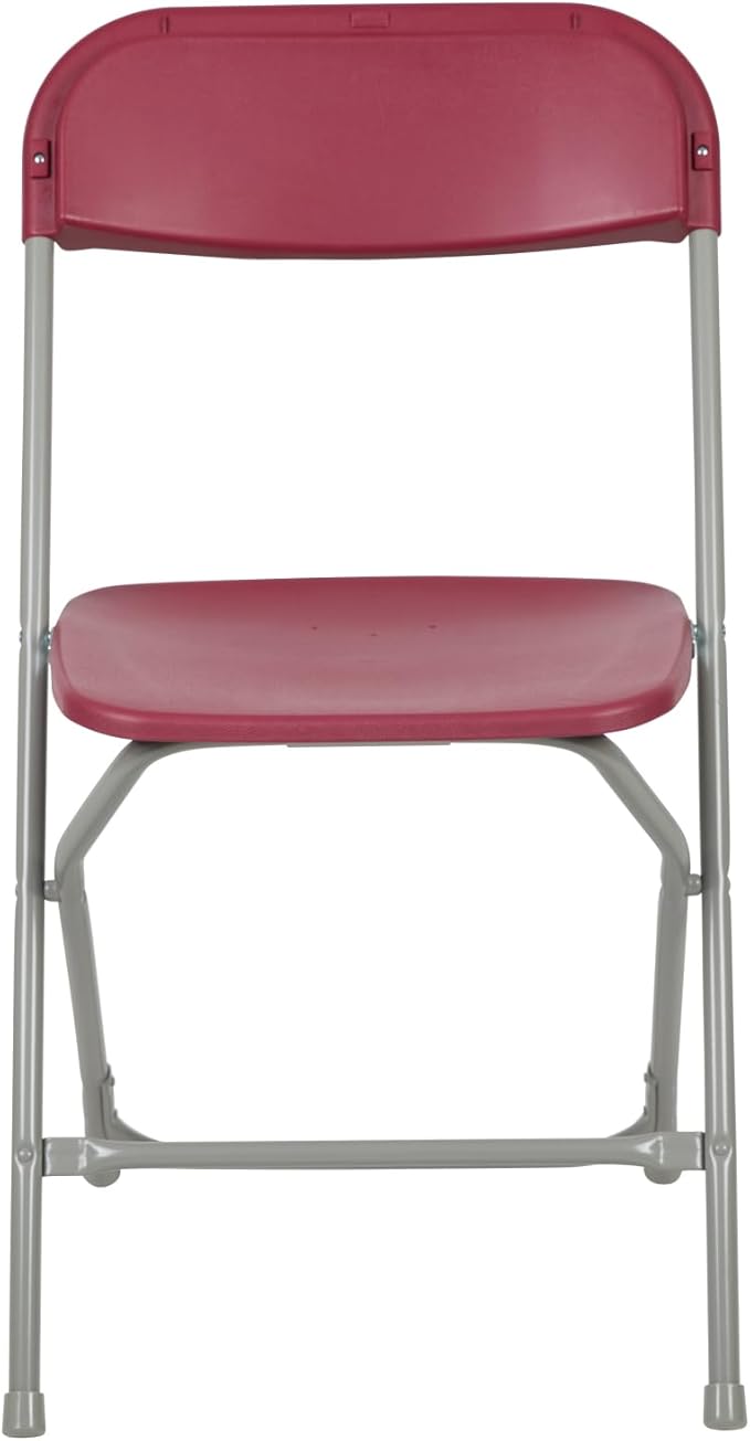 Hercules Series Plastic Folding Chair Red - 10 Pack 650LB Weight Capacity Comfortable Event Chair-Lightweight Folding Chair