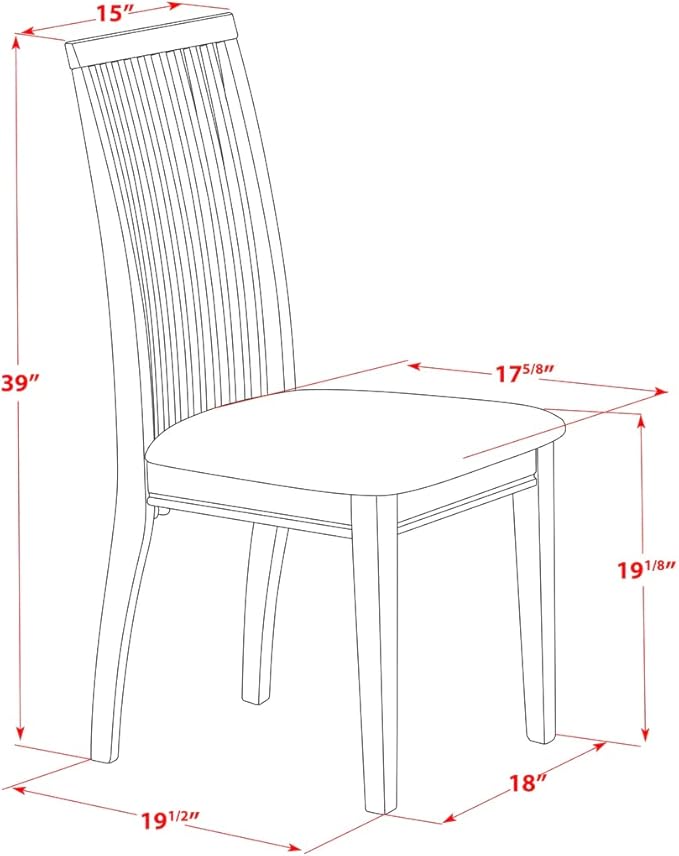 East West Furniture DMIP5-LWH-C 5 Piece Modern Dining Table Set Includes a Round Wooden Table with Dropleaf and 4 Linen Fabric Upholstered Dining Chairs, 42x42 Inch, Linen White