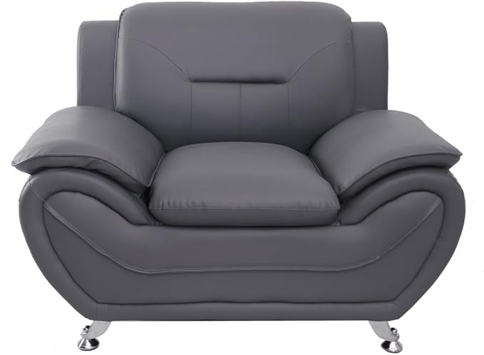 Container Furniture Direct Michael Sofa and Chair Set, Gray