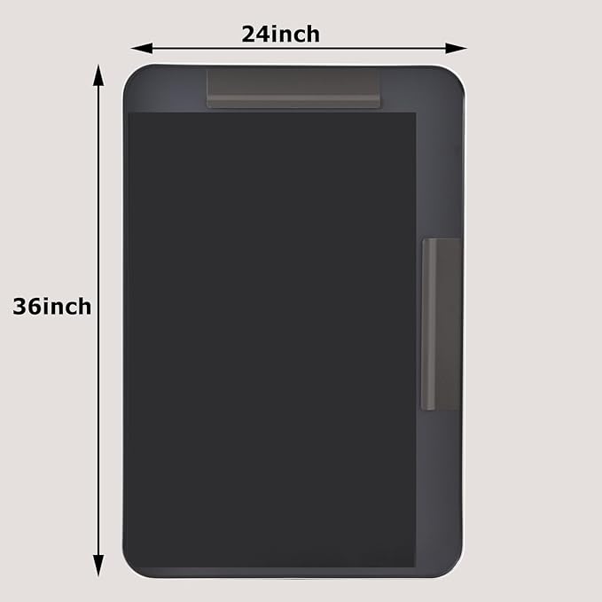 Silver Bathroom Mirror for Wall, 36x24 Inch Rectangular Aluminum Alloy Framed Mirror, Modern Wall Mounted Vanity Mirror for Bathroom, Vertical or Horizontal