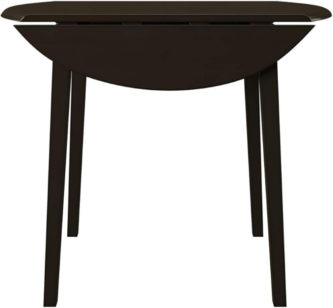 Signature Design by Ashley Hammis Round Dining Room Drop Leaf Table, Dark Brown