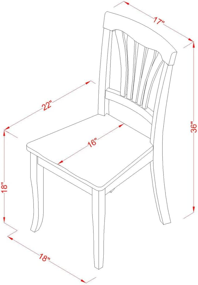 East West Furniture LGAV5-LWH-W 5 Piece Modern Dining Table Set Includes a Rectangle Wooden Table with Butterfly Leaf and 4 Dining Chairs, 42x84 Inch, Linen White