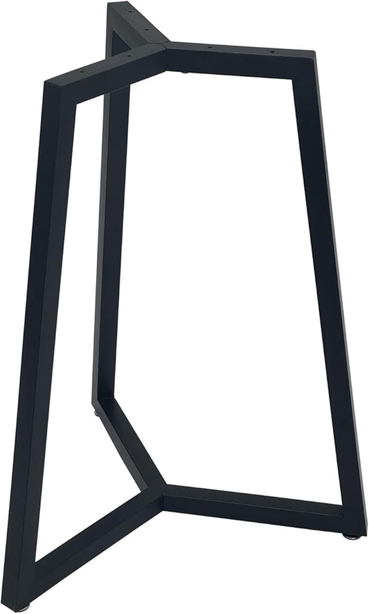 Round Metal Coffee Table Legs,28 Inch Black Iron Dining Table Base Only,Large Circle End Table Legs