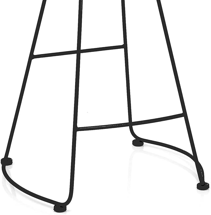 Set of 2 American Elegant Retro Country Style Bar Chair, Modern Fashion Simple Bar Stool, Mid Century Dining Wooden Chair High Stool, 26.8 inches（Black）