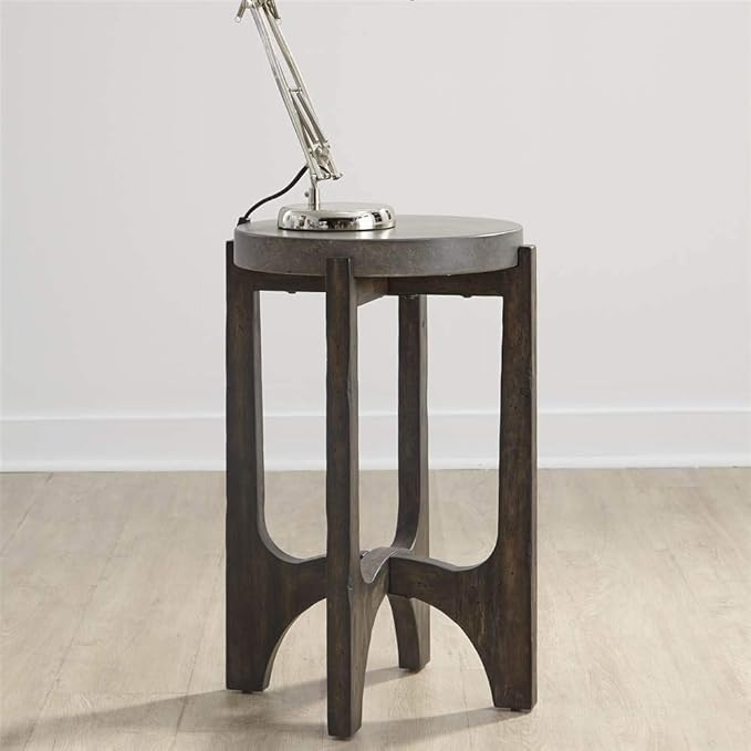 Liberty Furniture INDUSTRIES Cascade Chair Side Table, W16 x D16 x H24, Dark Brown