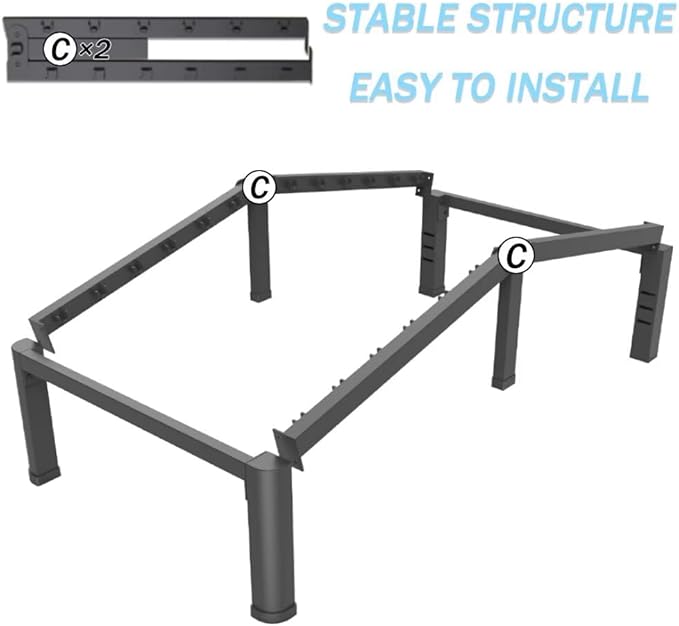 FUIOBYVV 18 Inch Twin Bed Frame with Rounded Corner and Headboard Hole Mattress Retainers 3500 LBS Metal Heavy Duty Steel Slats Support No Box Spring Needed Platform Noise Free Easy Assembly