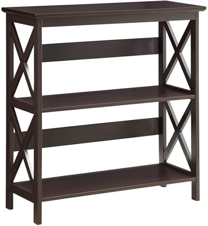 Convenience Concepts Oxford 3 Tier Bookcase, Espresso