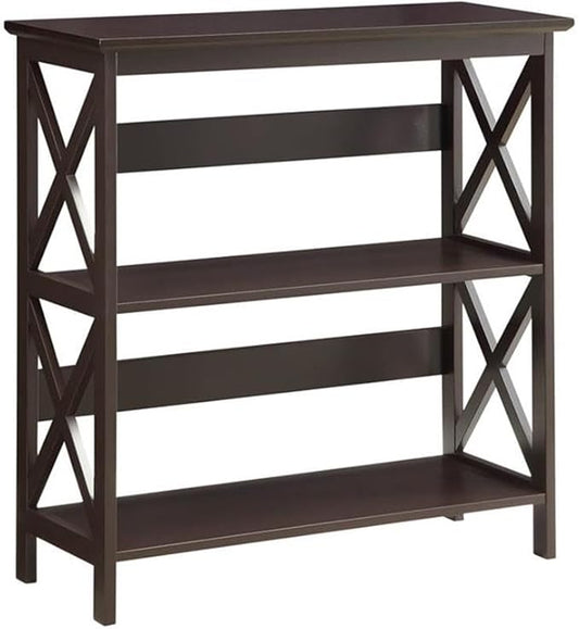 Convenience Concepts Oxford 3 Tier Bookcase, Espresso
