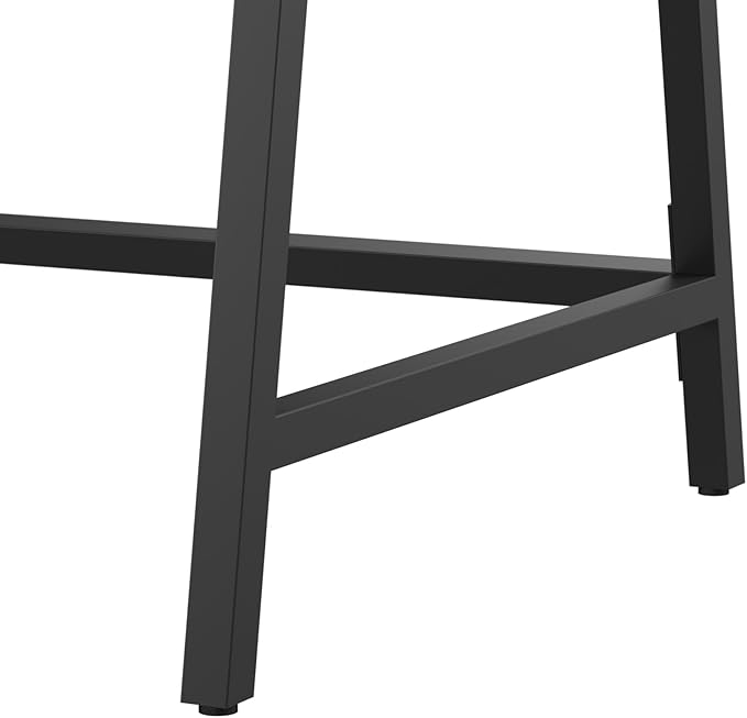 Bush Furniture Steele 40W Writing Desk in Pure White Oak | Computer Table for Home Office Workspace