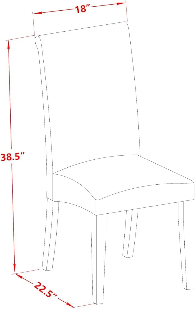 East West Furniture DLBA3-BLK-05 3 Piece Kitchen Table & Chairs Set Contains a Round Dining Room Table with Dropleaf and 2 Grey Linen Fabric Parsons Dining Chairs, 42x42 Inch, Black