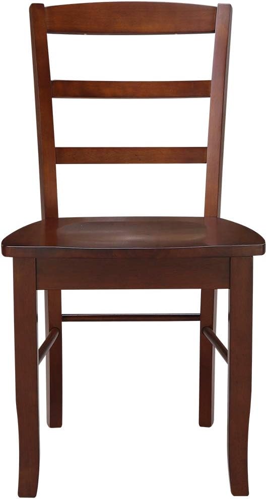 International Concepts Madrid Ladder Back Chair, Espresso