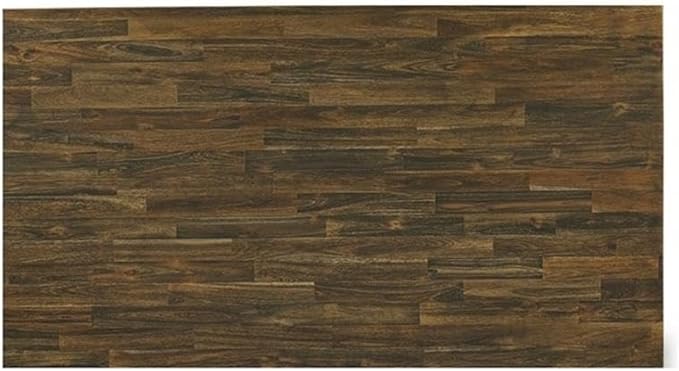 East West Furniture X777MZ748-6 6 Piece Modern Dining Table Set Contains a Rectangle Wooden Table with X-Legs and 4 Coffee Linen Fabric Parson Chairs with a Bench, 40x72 Inch, Multi-Color