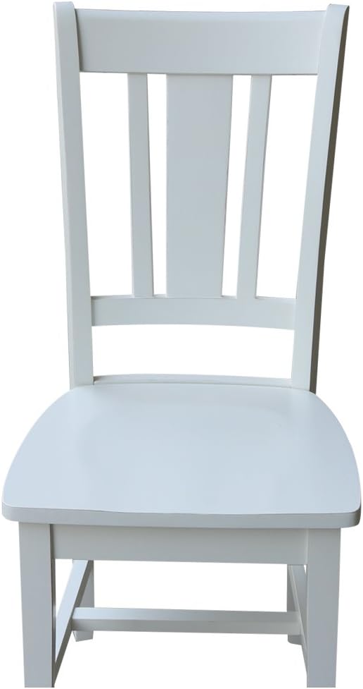IC INTERNATIONAL CONCEPTS San Remo Splatback Chair, Elegant Dining Room Furniture, Sturdy Wooden Frame, Comfortable Seating, Easy Assembly, Perfect for Home or Office Decor