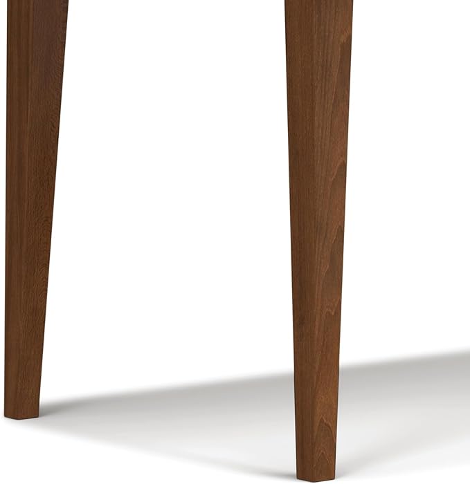SIMPLIHOME Colby Dining Table, Solid Wood Walnut Veneer in Walnut, 60 x 36 inches, Contemporary-Style Rectangular Kitchen Table for up to 6 People