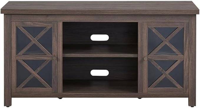 Henn&Hart Rectangular TV Stand for TV's up to 55" in Alder Brown, TV Stands for the Living Room