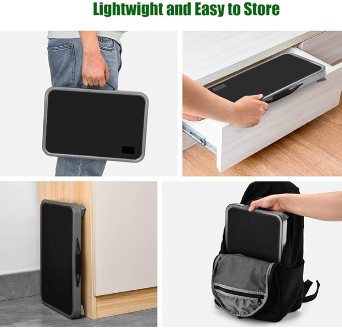 Foldable Step Stool, Adjustable Step Stool with a Non-Slip Platform, Step Ladder with Thick Rubber Feet for Adults or Children in Kitchen, Bedroom, Office, Rv, 330 Lbs Capacity
